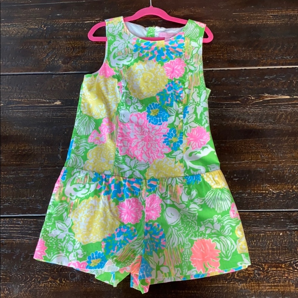 Lilly Pulitzer Pink Gretch Skort Romper